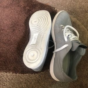 Nike grey women’s Air Force 1